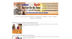 Desktop Screenshot of lebenskunstmarkt.de